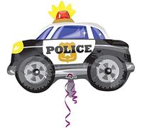On the Road Police Car Standard Shape Standard Foil Balloon S40