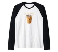 On The Rocks - Amante del café Helado Camiseta Manga Raglan