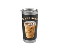 On The Rocks - Amante del café helado Vaso térmico de acero inoxidable de doble pared