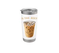 On The Rocks - Amante del café helado Vaso térmico de acero inoxidable de doble pared