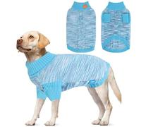 On The Roll, Suéter de cuello alto de tamaño mediano, suéteres de punto para perros adecuados para diferentes tipos de perros, para primavera, otoño e invierno (azul, S)