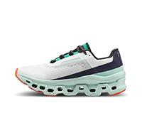 ON Zapatillas Cloudmonster para mujer, Blanco sin te ir/Creek, 38 EU