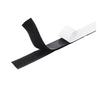 On1shelf Juego de Cinta Autoadhesiva de Gancho y Bucle, Doble Cara, Cierre Trasero, Color Negro, 3 cm-5 m