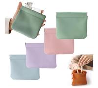 Onavee - Onavee Organizer Pouch - Onavee Mini Makeup Bag - Onavee Pouchic Snap Closure Pouches - Glorihoby Pocket Cosmetic Bag,Self Closing Makeup Pouch (A)