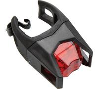 ONBIKE - Luz Trasera Bicicleta | 2 LED Rojos | Impermeable | Modos Fijo e Intermitente | Soporte Caucho para Marco | Pilas Incluidas, Rojo, Única, Caucho