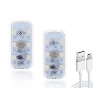 ONCCI Luz nocturna LED para el maletero del coche, lámpara de lectura, lámpara de lectura, luz magnética USB para coche, coche, camión, armario, almacén, caravana, habitación, interruptor táctil (luz