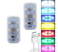 ONCCI Luz nocturna LED para el maletero del coche, lámpara de lectura, lámpara de lectura, luz magnética USB para coche, camión, armario, almacén, caravana, habitación, interruptor táctil