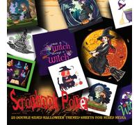 Once a Witch, Always a Witch - Halloween Scrapbook Paper: 20 Spooky Themed Sheets for Mixed Media (Cut Out and Collage, Decoupage, Origami, Scrapbooking)