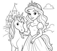 Once Upon 50 Princesses: Your Coloring Kingdom