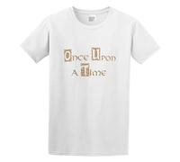 Once Upon A Time Fitted (Specific Size Guide In Description) Unisex T-Shirt Printed tee Graphic Top Men White Shirt M
