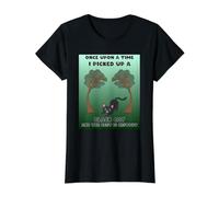 Once Upon a Time i Picked up a Black Cat The Resto is History Camiseta gráfica económica, Mujer, Negro, S