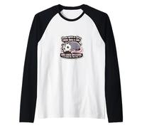 Once Upon a Time There Was a Girl Who Loved zarigüeyas Camiseta Manga Raglan