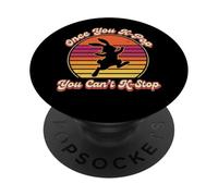 Once You K-Pop You Can't K-Stop Retro Bunny Divertido PopSockets PopGrip Adhesivo