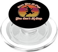Once You K-Pop You Can't K-Stop Retro Bunny Divertido PopSockets PopGrip para MagSafe