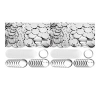 Onchdbfhuu 160 Juegos de Piezas de Botones Metal 58Mm/2,25 Pulgadas, Suministros para Máquina de Botones, Fabricante de Alfileres Redondos, Alfileres Botones en para Insignias A Granel