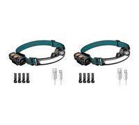 Onchdbfhuu 2X Lámpara de Luz de Cabeza LED Recargable, Linterna de Luz de Cabeza de 1000 Lúmenes con Sensor de Movimiento, con 4 Clips de para Acampar, Senderismo