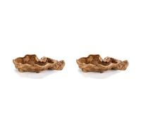 Onchdbfhuu 2X Pastoral Retro Paisaje Maceta Resina Árbol Tocón Maceta Artificial Driftwood Escultura Rústica Suculenta
