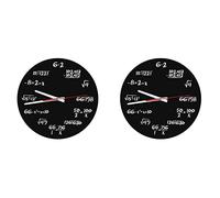 Onchdbfhuu 2X Reloj de Pared Matemático, Reloj de Fórmulas Matemáticas Reloj de Prueba En Y Negro Reloj de Ecuación Matemática único para El Hogar Y la Oficina
