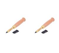Onchdbfhuu 2X Tip 6 Tamanos de 1,5 mm, 2 mm, 2,5 mm, 3 mm, 3,5 mm, 4 mm Tornillo de Perforaciones de Piel/Auto Libro Kit de Herramientas de Perforacion Craft