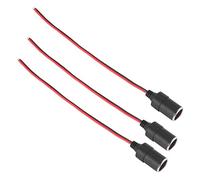 Onchdbfhuu 3X Enchufe Henmbra de Encendedor de Cigarrillo de Energia Cargador del Coche Negro con 26cm Cable