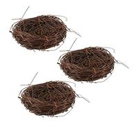 Onchdbfhuu 3X Hecho Una Mano Vine Bird Nest Home Nature Craft Holiday para Photo Garden Decor