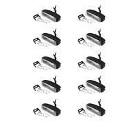 Onchdbfhuu 4 Pulgadas 30W Línea Rojo LED Carretilla Elevadora Coche Lámpara de Advertencia Luz de Trabajo de Seguridad Bar Almacén Luz de área de Peligro, 10-80V Impermeable (10 Piezas)