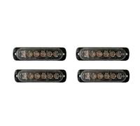 Onchdbfhuu 4 Uds. Luz de Advertencia Estroboscópica LED, Rejilla Estroboscópica, Barra de Luces Intermitente, Lámpara de Baliza para Camión, Coche, Semáforo, Luz Amarilla de 12V 24V