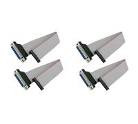 Onchdbfhuu 4X Cable Plano Tipo Cinta DB25 Hembra A Conector Hembra FC-26 para Monitores LCD, Placas de Circuitos de Conexión, Computadoras.