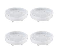 Onchdbfhuu 4X Mini Molde de Mesa de Resina Molde de Silicona Molde Epóxico Exposición de Mesa Molde DIY Herramientas de Elaboración (Solo Moldes)