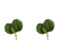 Onchdbfhuu 6 Piezas Hojas de Palma Artificiales Manojo de Plantas Falsas de Plástico Verde Hojas de Simulación Arreglo de Flores Decoración del Hogar