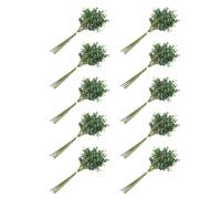Onchdbfhuu 60 Unids Eucalipto Plástico Artificial Hojas Manojo para el Hogar Navidad Decoración de la Boda PequeñO Faux Follaje Falso Dinero Hoja Planta Verde