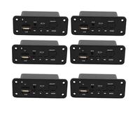 Onchdbfhuu 6X Reproductor de MP3 Manos Tablero Decodificador 2 X 3W Amplificador DC 5V MP3 WMA InaláMbrico Bluetooth 5.0 Tablero Decodificador MóDulo de Audio USB FM TF Radio