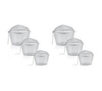 Onchdbfhuu Cestas Limpiadoras Ultrasónicas de 6 Piezas, Solución de Limpieza Ultrasónica, Limpiador de Piezas Ultrasónico, Cesta Limpiadora A Vapor para Joyas