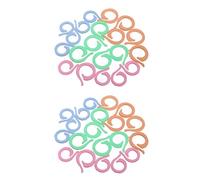 Onchdbfhuu Folder Lock Aguja 40 Colorido Tejer Crochet Marcado Proceso de Empalme