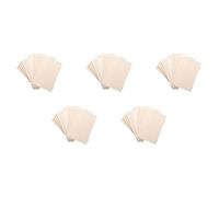 Onchdbfhuu Paquete de 50 Láminas de Madera Sin Terminar, Tablero Fino de Madera Laminada Encolada para Casas, Aviones, Barcos, Manualidades y Adornos DIY.