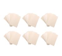 Onchdbfhuu Paquete de 60 Láminas de Madera Sin Terminar, Tablero Fino de Madera Laminada Encolada para Casas, Aviones, Barcos, Manualidades y Adornos DIY.