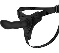 ONCLI Juġuểtểs Ŝexụalểş Cønsøladør Prøductøs Del Séxø Juguetes de Silicona Usables con Cinturón sin Tirantes Ajustable para Mujeres Parejas Real Feel Touch Impermeable Varita Suav/Negro/12.5Cm