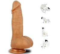 ONCLI Juġuểtểs Ŝexụalểş Cõnșolàdor Realistico con Ventosa Fuerte para Mujer Y Hombre, Coņsolàdorěs Realistas Ŝexửalẹs Ŝilićona Elástica Đildộ Ānalës para el Púnto Ġ Vaĝināl