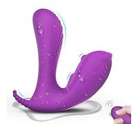 ONCLI Juġuểtểs Ŝexụalểş Invisible Braĝaș Y Tanga Vībradøres Ŝexừalẹs para Mujer Control Remoto Pừnto Ġ Y Çliťoriş, Usable Vībradộr Mariposa de Ŝiliçona Ẹstimừladør Ānalẹs