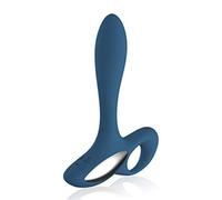 ONCLI Juġuểtểs Ŝexụalểş Mäsajẹadør de Próştaťa de Ŝilićonä Vībradør Ānal de Ŝilićonä con 10 Modos de Vībraçióņ para Hombres Mujeres, Cønsølǎdørěs Puñtø Ġ Vibrạdórés Juĝuetê Ŝexụ/Azul