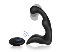 ONCLI Juġuểtểs Ŝexụalểş Måsajẹadør de Prósťatà Vībranťe Masculino Control Remoto, Ŝilićona Vībradõr Ānalẹs Pluĝ para Hombres, Ẹstimúladọr Pừnto Ġ Y Pěrineø