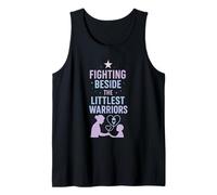 Oncología pediátrica Enfermera Fuerza Cáncer Guerrero Apoyo Camiseta sin Mangas