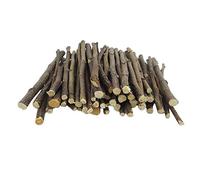 Oncpcare 400 g de palitos de manzana, bocadillos de madera natural orgánico molar para mascotas, juguetes para masticar hámster, cobayas, chinchillas, conejos, ratas