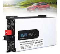 Onda Sinusoidal Pura Inversor De Corriente DC 12V 24V 48V 60V 72V 96V a AC 220v 230v Inversor Solar Fotovoltaico Convertidor Transformador De Voltaje con Pantalla LCD & 2 Socket(48V,5000W)