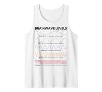 Ondas cerebrales Alfa Beta Theta Delta Gamma Frecuencias Camiseta sin Mangas