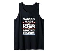 Ondeando Banderas Volteando Empanadas Hacer Historia Día del Trabajo Camiseta sin Mangas