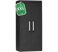 Ondis24 Armario multiusos de plástico Hero XXL, 88 x 54 x 190 cm (alto x alto x largo), montaje rápido, plástico resistente (armario alto)