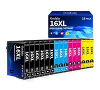 Ondula 16XL Cartuchos de Tinta Compatibles para Epson 16XL 16 XL para Workforce WF-2510 WF-2630 WF-2750 WF-2760 WF-2010 WF-2520 WF-2530 WF-2540 WF-2650 WF-2660 (6 Negro,3 Cian, 3 Magenta, 3 Amarillo)
