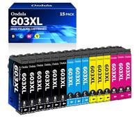 Ondula 603XL Cartuchos de Tinta Compatible para Epson 603XL 603 XL para XP-2100 XP-2105 XP-2150 XP-3100 XP-3150 XP-4100 WF-2810 WF-2820 WF-2830 WF-2835 WF-2850 (6 Negro,3Amarillo,3Magenta, 3 Cian