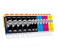 Ondula PGI-580XXL CLI-581XXL Cartuchos de Tinta Compatible para Canon 580 581 XXL Multipack para TS6250 TS8250 TS6251 TS8150 TS6151 TR8550 TS8151 TS9150 TR7550 TR7500 TS6150 (Pack de 13)